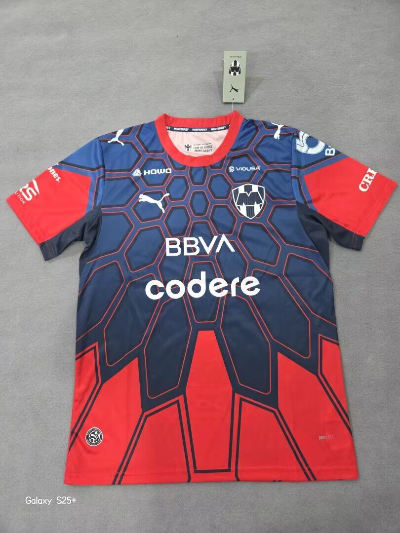 AAA Quality Monterrey 26/27 GK Dark Blue/Red Soccer Jersey